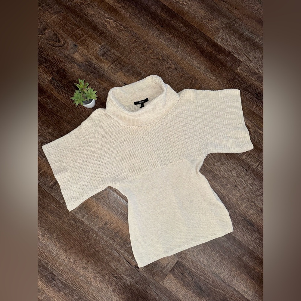 BCBG Paris Cream Cowl Neck Sweater